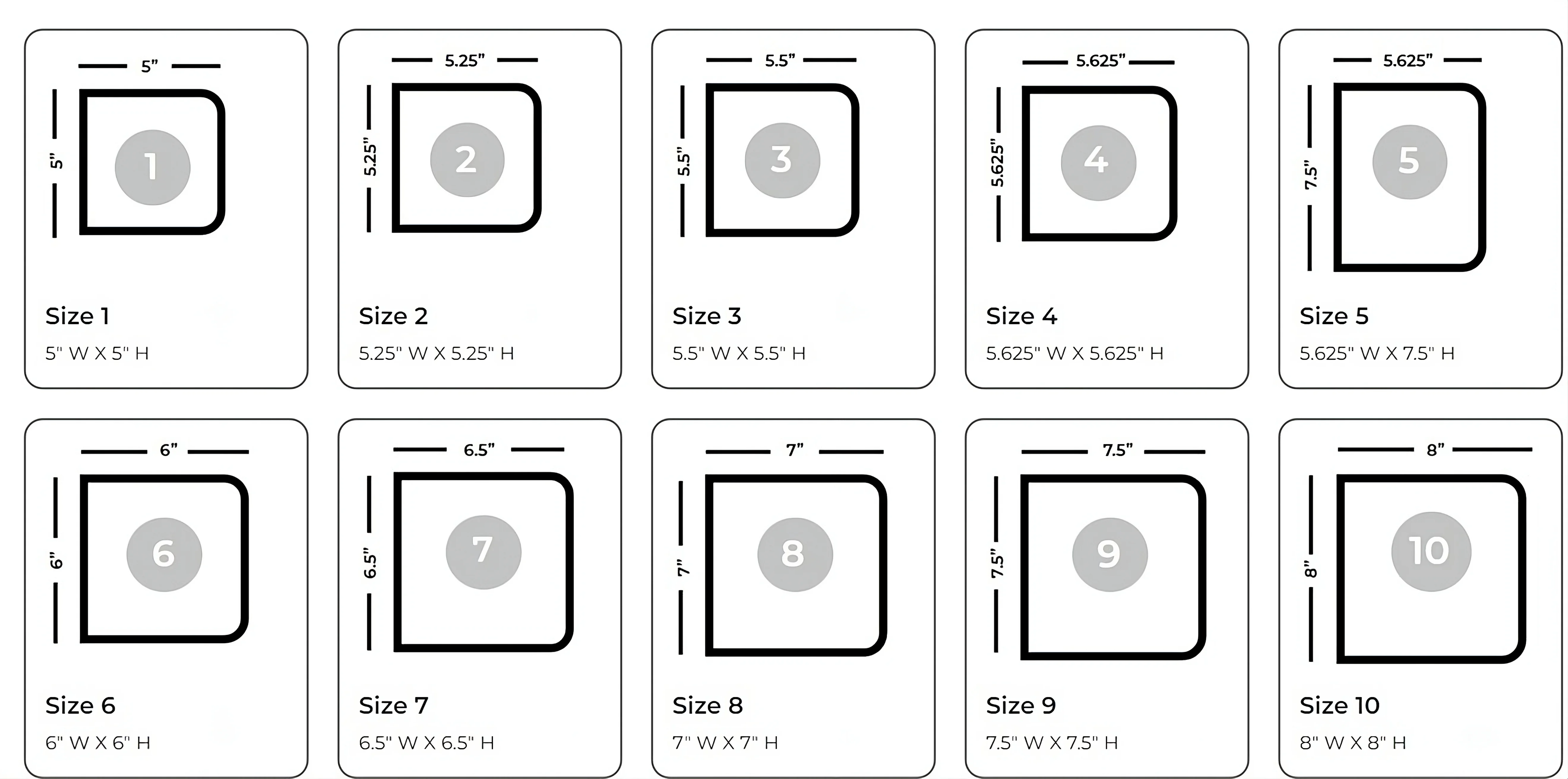 Board Book Sizes